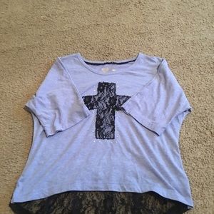 Girls 10-12 crosspurple show shirt